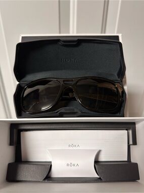 Roka Vendee Sunglasses Ember Frame - Bronze (Polarized) Lens NEW
